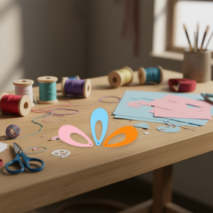 Accesorio de madera Ilan con forma de gota de agua, 60x30mm, 3 piezas, para manualidades - Product Image 1