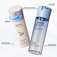 Flacon pulvérisateur en plastique PET personnalisé 60ml 100ml 120ml avec pompe à brume fine pour toner, sérum capillaire, shampoing, lotion, cosmétiques