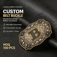 Boucle de ceinture de cowboy occidentale personnalisée en gros, avec logo gravé, en alliage de zinc, pour hommes, accessoire pour pantalon en jean et ceinture en cuir