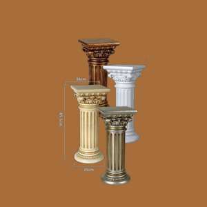 고품질 유럽식 야외 장식용 주택 기둥 흰색 대리석 기둥 친환경 거실 로마 기둥 - Product Image 3
