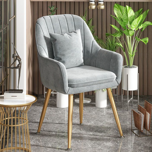 Silla <span class=keywords><strong>de</strong></span> comedor <span class=keywords><strong>de</strong></span> esponja con mechones moderna para el hogar, oficina, restaurante, Hotel, banco, áreas <span class=keywords><strong>de</strong></span> espera - Product Image 6