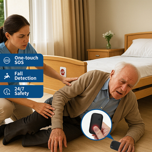 Từ xa bệnh nhân giám sát EVIEW cá nhân khẩn cấp cuộc gọi GPS Mặt dây chuyền ngoài trời mùa thu báo động vị trí <span class=keywords><strong>Tracker</strong></span> với thương hiệu hướng dẫn sử dụng - Product Image 1