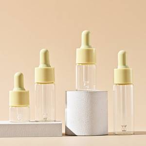 Mini Botellas de Vidrio Vacías de 2ml, 3ml, 5ml, 10ml y 15ml, Transparentes, para Cuidado de la Piel, Aceites Esenciales, Esencias y Sueros, con Gotero - Product Image 6