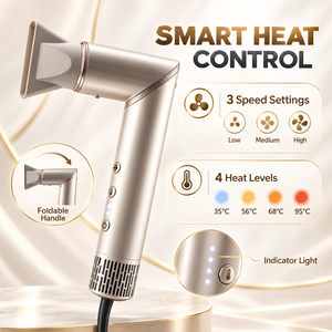 Secador de Pelo Plegable 8 en 1 con Motor BLDC, 4 Velocidades, Mango Plegable y Cepillos Térmicos para el Cabello, <span class=keywords><strong>Precio</strong></span> de Fábrica - Product Image 6