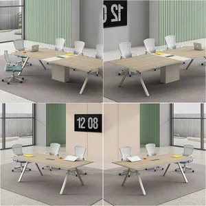 ZITAI Modern Luxury Wooden Tables For Conference Rooms Round Training Table Conference Tables For Office