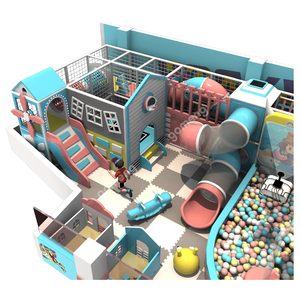 Équipement de terrain de jeux intérieur pour enfants à thèmes complets, château espiègle, parc d'attractions, terrain de jeux intérieur <span class=keywords><strong>en</strong></span> plastique avec piscine à balles - Product Image 4