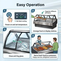 Vitrine Réfrigérée Commerciale Ouverte pour Aliments Frais – Idéale pour Supermarchés, Fruits, Légumes, Produits Laitiers et Épiceries