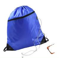 Sac à cordon de serrage, sacs de sport, sac à dos à cordon de serrage, sac personnalisé, polyester bon marché, imperméable, promotion personnalisée, unisexe, ouvert