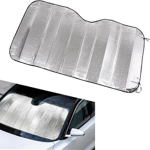 Parasole Auto Retrò Arcobaleno Sfumato - Tenda Parasole Per Parabrezza Pieghevole A Fisarmonica Con Ventose, Misura L 145x80 Cm - 3