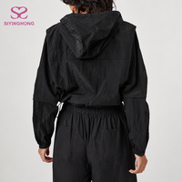 Veste coupe-vent légère et imperméable en nylon softshell pour femme, style streetwear personnalisé, idéale pour le sport et la course en extérieur