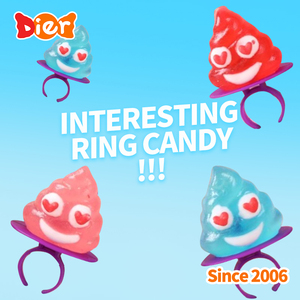 Caramelos ODM al por mayor etiqueta privada personalizada nuevo divertido bombón caca forma piruleta <span class=keywords><strong>dura</strong></span> anillo Pop caramelo parodia dulces niños dulces Juguetes - Product Image 4