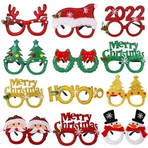 Праздничные украшения в виде Санта-Клауса, снеговика, очков НФЛ, игрушечные очки для взрослых и детей, хит продаж 2023, рождественские украшения
