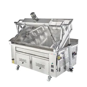 850L Oil Capacity Thickened Stainless Steel French Fries Making Machine Commercial Restaurant Kitchen Gas Deep Fryer
