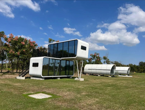 Современная капсула для сна-контейнер для отеля и передвижного дома с EPS сэндвич-панелью, Экологически чистая стальная рама для курортного использования - Product Image 2