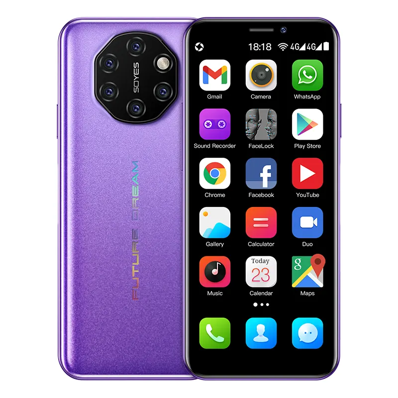 SOYES S10I Mini Mobile Phones 3.5 inch 3GB+32GB 2050 mAh battery GPS Fingerprint Face ID 5MP 4G Android mini smartphone