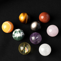 Sphère de cristal naturel, boule de pierre précieuse polie, sphères minérales de quartz et d'agate, boules de pierres de guérison, décoration intérieure, vente en gros