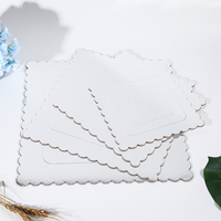Plateau à gâteau double épaisseur en carton recyclable de qualité alimentaire, écologique, avec feuille de protection rouge, vente en gros, logo personnalisé, OEM, pour boulangerie