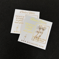 Cartes de présentation de bijoux en papier texturé avec logos personnalisés pour la vente en gros
