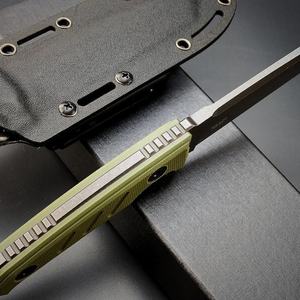 มีดพกพาอเนกประสงค์ Best Tactical DC 53 ปรับแต่งได้ตามต้องการ OEM DIY สำหรับเอาตัวรอด ล่าสัตว์ ตั้งแคมป์ บุชคราฟท์ ใบมีดสแตนเลสแบบตายตัว ขนาด 9.5 ซม. ด้ามจับ G10 - Product Image 5