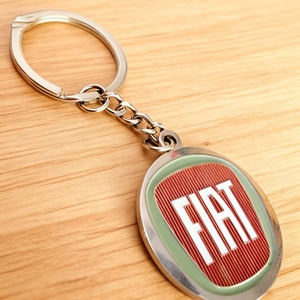 Porte-clés en métal émaillé personnalisé, gravable, en acier inoxydable, avec étiquettes, cadeaux - Product Image 3