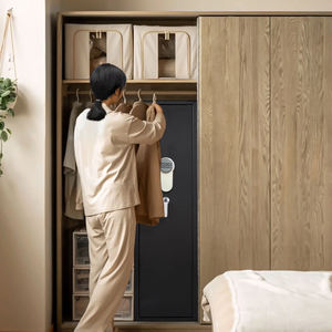 산업 자동화 제조 금속 가공 내화 지문 인식 잠금 전자 보안 금고 보관 캐비닛 - Product Image 1