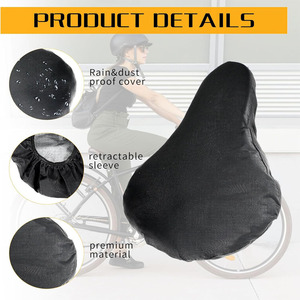 <span class=keywords><strong>Housse</strong></span> de siège de vélo durable et facile à transporter 210D <span class=keywords><strong>housse</strong></span> de <span class=keywords><strong>selle</strong></span> de vélo étanche pour vélo de route VTT - Product Image 5