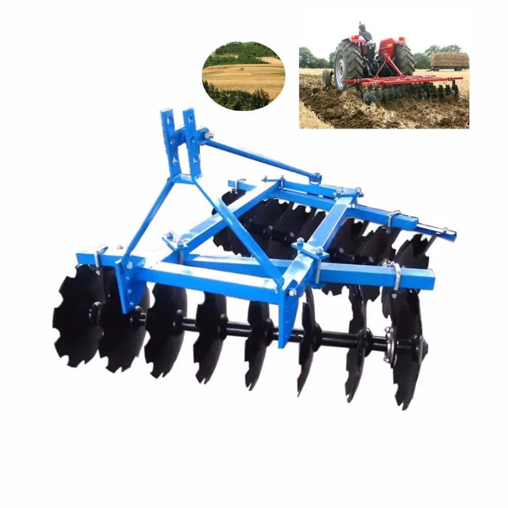 Tractor Machinery Rome Disk Harrow Disc Plow Mounted Light Duty Disc Harrow Harrow Plough For Small Tractor Running Quickly