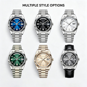 40MM Lüks Erkekler Paslanmaz Çelik Dalgıç Hip Hop Özelleştirilmiş LOGO 3A-Aydınlık Takvim Otomatik Mekanik Saat Erkek Aksesuarları - Product Image 1