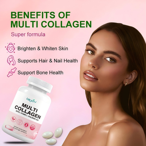 Cápsulas de Colágeno Marino Multi-Péptidos OEM/ODM con Ácido Hialurónico, Vitamina C, Biotina y Glutatión para Blanquear la Piel - Product Image 2