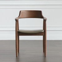 Chaises de salle à manger de style moderne pour restaurant et café, meubles en bois massif, fauteuils