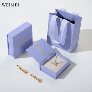 FSC Recyclable Book Style Jewelry <b>Box</b> for Ring, <b>Earring</b>, and Necklace with One Stop Packaging Solution - Product Image 1