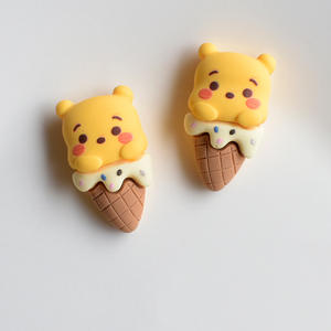 Yellow Anime Cartoon Series <strong>Honey</strong> Bear Cute Resin <strong>Charm</strong> for Junk Cases DIY Hair Clip Shoe Flowers Accessories Decoration - Product Image 6