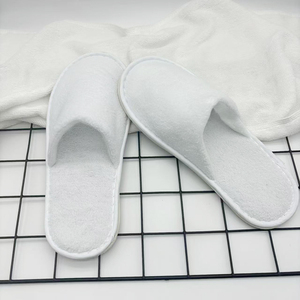 Pantofole Usa e Getta Personalizzate con Logo OEM <span class=keywords><strong>per</strong></span> Hotel, Ospedali, Matrimoni, Compagnie Aeree - <span class=keywords><strong>per</strong></span> Viaggi con Suola in EVA Tipo Asciugamano - Product Image 3