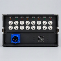 Boîte de Prise NEMA Portable Étanche et Anti-Poussière Certifiée CE 3 Voies 20A 120V, Vente Directe Usine, Idéale pour Ateliers et Expositions