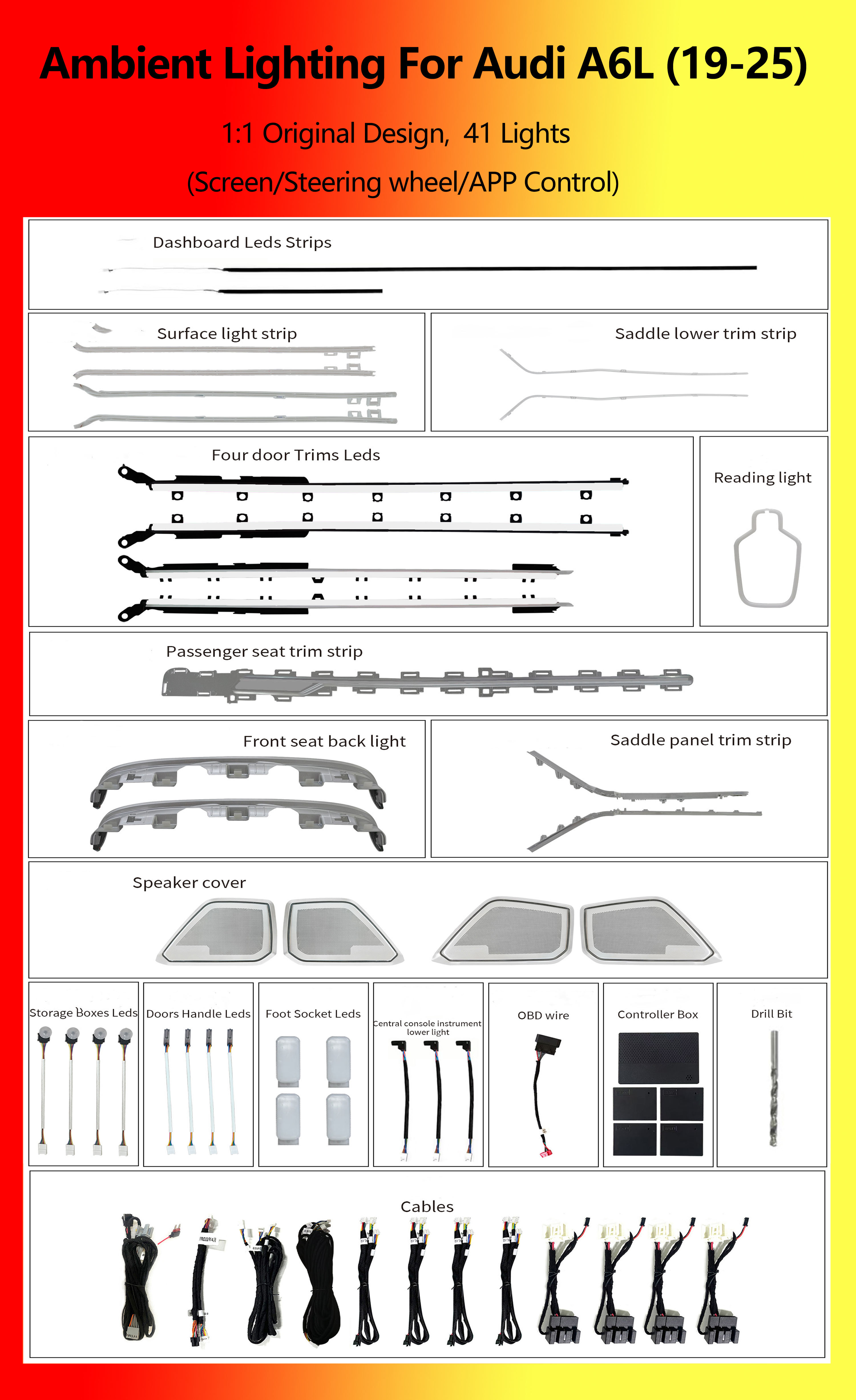 Audi A6L RGB 41 Lights