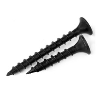 Vis à tête trompette phosphatée noire/grise à filetage grossier pour plaques de plâtre (Tornillos Drywall Screw)