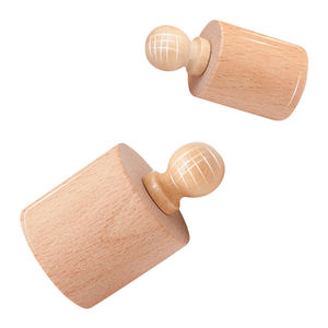 Vente en gros de blocs de douilles en bois colorés créatifs DIY éducatif Saisir Cylindre Jouet Ensembles de cubes de construction modernes - Product Image 2