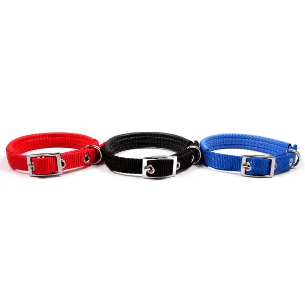 Kingtale Verstelbare Gewatteerde Hondenhalsband Nylon Pet Kraag Voor Kleine Middelgrote Grote Honden Zware Hondenhalsband Met Metalen Gesp