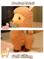 Yanxiannv Custom Llama juguetes de peluche gigante Piel de Alpaca suave peluche almohadas Alpaca almohada de peluche