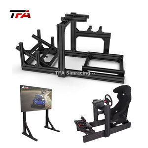 2025 tùy biến trò chơi đua xe mô phỏng khung nhôm 40160 hồ sơ nhôm màu đen cho giàn đua Sim - Product Image 4