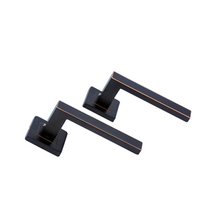 Factory Home Use <strong>Antique</strong> European Style Oil Rubber Brass ORB <strong>Black</strong> <strong>Door</strong> <strong>Handle</strong> - Product Image 2