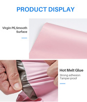 Enveloppe d'expédition autocollante pour colis, imperméable, rose, pochette d'expédition