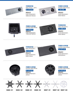 Accessoires pour Bar à café, <span class=keywords><strong>plateau</strong></span> d'égouttage monté en Surface, <span class=keywords><strong>rince</strong></span>-verres - Product Image 4