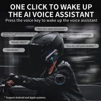 Casque de moto Y10 avec écouteurs Bluetooth, étanche IPX6, grande autonomie de la batterie, réduction intelligente du bruit