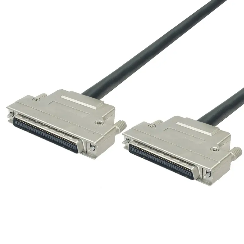 Metal başlık MDR SCSI 68Pin kablo HPCN 68Pin erkek kablo 1m SCSI 68Pin kablosu hareket kontrol kartı