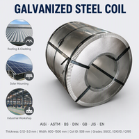 Bobine d'acier galvanisé prix usine DX53D GI SS400 Q235 Q235B SPCC DC01 SGC340 S350GD 0.12-1.5mm JIS G3302 EN 10346
