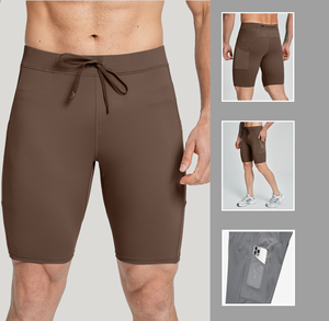 Shorts de compression pour hommes à taille mi-haute, anti-transpiration et séchage rapide, coupe ajustée et extensible, durables, doux pour la peau - Product Image 1