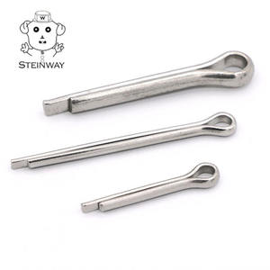 หมุดแบบกำหนดเอง <span class=keywords><strong>ISO1234</strong></span>หัวแบนสแตนเลสสตีลหมุดปักพร้อมแหวนยึดร่องสำหรับคลิป E - Product Image 5