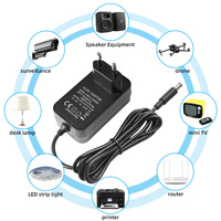 Adaptateur secteur 24W 12V 2A AC/DC, alimentation à découpage, chargeur mural pour CCTV, bande LED, routeur - Vente en gros usine