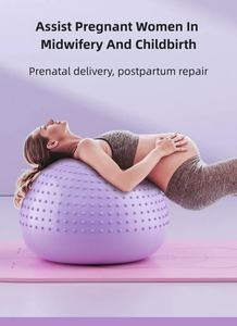 Palla da Yoga Anti-Scoppio Personalizzabile con Logo, Palla per Esercizi di Gravidanza e Allenamento di Integrazione Sensoriale per Donne Incinte e Bambini - Product Image 4